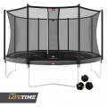 BERG TRAMPOLINA FAVORIT LEVELS 430 CM SZARA + SIATKA COMFORT