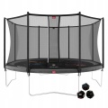 BERG TRAMPOLINA FAVORIT LEVELS 430 CM SZARA + SIATKA COMFORT