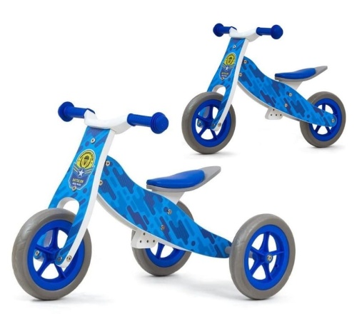 MILLY MALLY ROWEREK BIEGOWY 2w1 COOL BLUE ARMY OD 18 M-CY