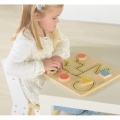 MASTERKIDZ DREWNIANA TABLICA EDUKACYJNA LABIRYNT FIGURY GEOMETRYCZNE MK00675
