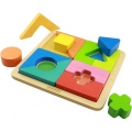MASTERKIDZ TABLICA DREWNIANE PUZZLE GEOMETRYCZNE MK00606