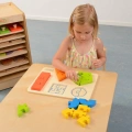 MASTERKIDZ DREWNIANE PUZZLE FIGURY GEOMETRYCZNE NAUKA KSZTAŁTÓW ME03737