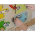 MASTERKIDZ TABLICA ŚCIENNA MANIPULACYJNA OTWIERANIE I ZAMYKANIE ZAMKÓW ME12531