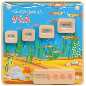 MASTERKIDZ TABLICA ŚCIENNA EDUKACYJNA CYKL ŻYCIA  RYBY ME13231