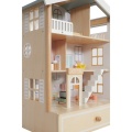 CLASSIC WORLD DREWNIANY DOMEK DLA LALEK + 2 FIGURKI CW50552