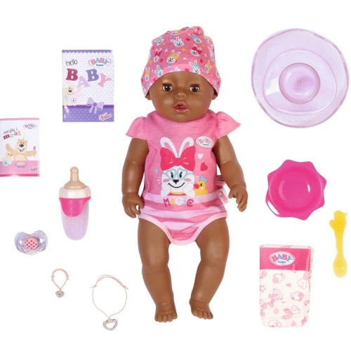 ZAPF LALKA INTERAKTYWNA BABY BORN 43CM MAGIC GIRL ETNO 9 FUNKCJI + AKCESORIA 827970