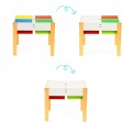 DREWNIANE MEBLE DLA DZIECI ZESTAW STÓŁ +2 KRZESŁA