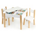 ECOTOYS MEBLE DLA DZIECI ZESTAW STOLIK + 2 KRZESEŁKA
