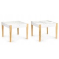 ECOTOYS MEBLE DLA DZIECI ZESTAW STOLIK + 2 KRZESEŁKA