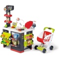 SMOBY ELEKTRONICZNY SUPERMARKET Z KASĄ WÓZKIEM I AKCESORIAMI 350228