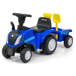 MILLY MALLY JEŹDZIK TRAKTOR Z PRZYCZEPKĄ NEW HOLLAND T7 NIEBIESKI