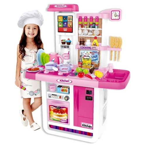 KUCHNIA DO ZABAWY MY LITTLE CHEF OBIEG WODY ŚWIATŁO DŹWIĘK RÓŻOWA
