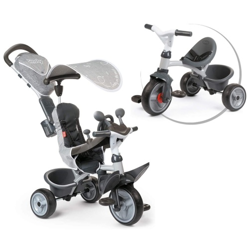 SMOBY ROWEREK BABY DRIVER KOMFORT PLUS SZARY 741202