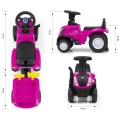 MILLY MALLY JEŹDZIK TRAKTOR Z PRZYCZEPKĄ NEW HOLLAND T7 RÓŻOWY