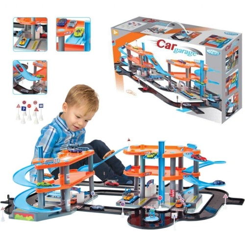 MOCHTOYS GARAŻ 3 POZIOMOWY + ZNAKI 11609