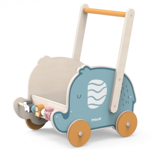VIGA POLAR B DREWNIANY WÓZEK PCHACZ 2w1 44031