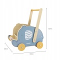 VIGA POLAR B DREWNIANY WÓZEK PCHACZ 2w1 44031