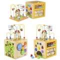 VIGA DREWNIANE CENTRUM EDUKACYJNE 5w1 KOSTKA ACTIVITY BOX 44591