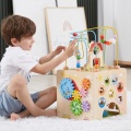 VIGA DREWNIANE CENTRUM EDUKACYJNE 5w1 KOSTKA ACTIVITY BOX 44591