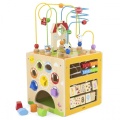 VIGA DREWNIANE CENTRUM EDUKACYJNE 5w1 KOSTKA ACTIVITY BOX 44591