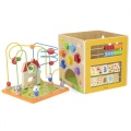 VIGA DREWNIANE CENTRUM EDUKACYJNE 5w1 KOSTKA ACTIVITY BOX 44591