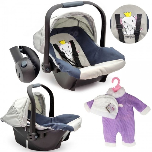WOOPIE ROYAL NOSIDEŁKO DLA LALKI 33-48 CM + UBRANKO