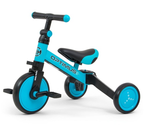 MILLY MALLY ROWEREK TRÓJKOŁOWY BIEGOWY JEŹDZIK 3w1 OPTIMUS BLUE