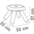 SMOBY KID TABORET KRZESEŁKO OGRODOWE LUB DO POKOJU BRĄZOWE 880207