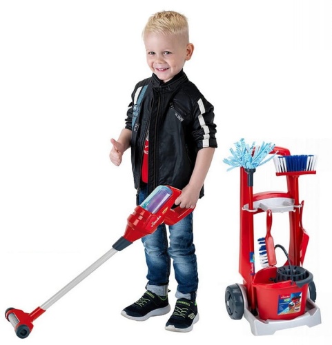 KLEIN WÓZEK DO SPRZĄTANIA VILEDA Z ODKURZACZEM I AKCESORIAMI 6720