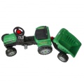 WOOPIE TRAKTOR NA PEDAŁY GOTRAC MAXI Z PRZYCZEPĄ ZIELONY 28286