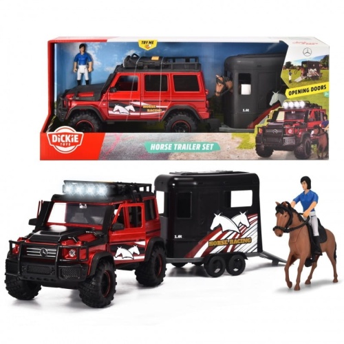 DICKIE PLAYLIFE ZESTAW DŻOKEJA SAMOCHÓD + FIGURKA KONIA 3837018