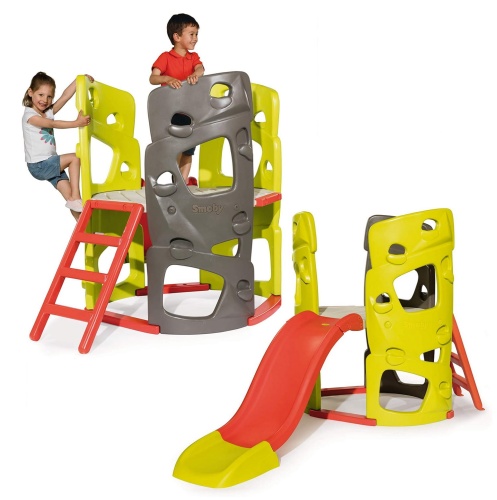 SMOBY PLAC ZABAW WIEŻA WSPINACZKOWA ZE ZJEŻDŻALNIĄ 840204