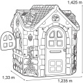 FEBER DOMEK OGRODOWY DLA DZIECI FANCY Z BLATEM KUCHENNYM I ZLEWOZMYWAKIEM 10962