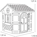 Feber Duży Domek Ogrodowy z Grillem dla Dzieci