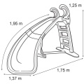 FEBER SKRĘTNA ZJEŻDŻALNIA OGRODOWA / ŚLIZG WODNY 195 CM 8359
