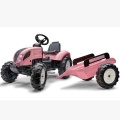 FALK TRAKTOR NA PEDAŁY Z PRZYCZEPĄ COUNTRY STAR RÓŻOWY 3-7 LAT 1058AB