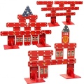 CLASSIC WORLD EDU OGROMNE KLOCKI KONSTRUKCYJNE DREWNIANE STRAŻ POŻARNA CW53474