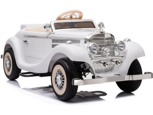 SAMOCHÓD NA AKUMULATOR MERCEDES RETRO 540K BIAŁY