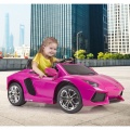 FEBER SAMOCHÓD NA AKUMULATOR 6V LAMBORGHINI AVENTADOR PINK 12394