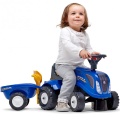FALK BABY JEŹDZIK TRAKTOREK NEW HOLLAND Z PRZYCZEPKĄ OD 12 M-CY 280C