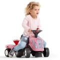 FALK BABY JEŹDZIK TRAKTOREK GIRLY NEW HOLLAND RÓŻOWY Z PRZYCZEPKĄ OD 12 M-CY 288C