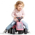FALK BABY JEŹDZIK TRAKTOREK GIRLY NEW HOLLAND RÓŻOWY Z PRZYCZEPKĄ OD 12 M-CY 288C