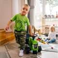 FALK BABY JEŹDZIK TRAKTOREK CLAAS ZIELONY Z PRZYCZEPKĄ OD 12 M-CY 212C
