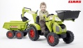 FALK DUŻY TRAKTOR NA PEDAŁY Z PRZYCZEPĄ, ŁYŻKĄ I ŁADOWARKĄ CLAAS AXOS 3-7 LAT 1010W