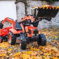 FALK TRAKTOR NA PEDAŁY Z PRZYCZEPĄ ŁYŻKĄ I ŁADOWARKĄ KUBOTA 3-7 LAT 2090W