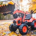 FALK TRAKTOR NA PEDAŁY Z PRZYCZEPĄ ŁYŻKĄ I ŁADOWARKĄ KUBOTA 3-7 LAT 2090W