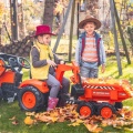 FALK TRAKTOR NA PEDAŁY Z PRZYCZEPĄ ŁYŻKĄ I ŁADOWARKĄ KUBOTA 3-7 LAT 2090W