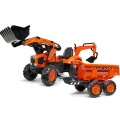 FALK TRAKTOR NA PEDAŁY Z PRZYCZEPĄ ŁYŻKĄ I ŁADOWARKĄ KUBOTA 3-7 LAT 2090W