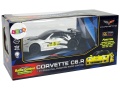 Auto Sportowe Wyścigowe  R/C 1:24 Corvette C6.R Biały 2.4 G Światła