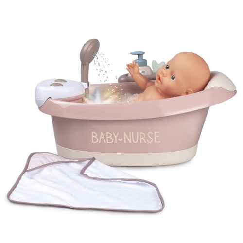 SMOBY BABY NURSE OPIEKUNKA WANIENKA DO KĄPIELI Z HYDROMASAŻEM, PRYSZNICEM I ŚWIATŁEM 220368